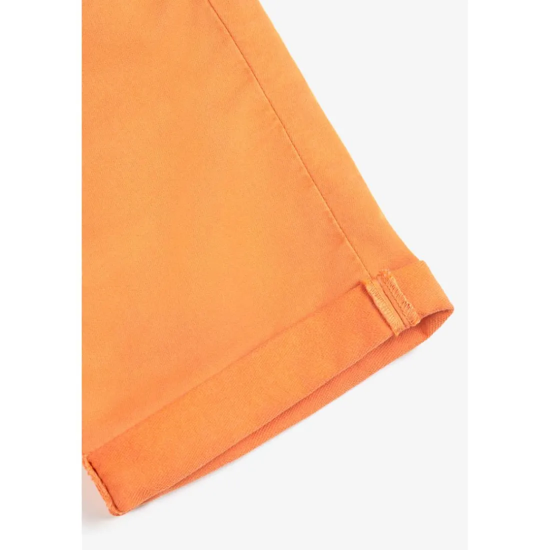 Bermuda short garçon, JOGG orange Kurt en coton
