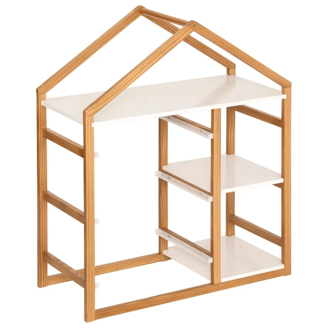 Bibliothèque 3 étagères Bako blanc