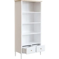 Bibliothèque 2 tiroirs Solen blanc