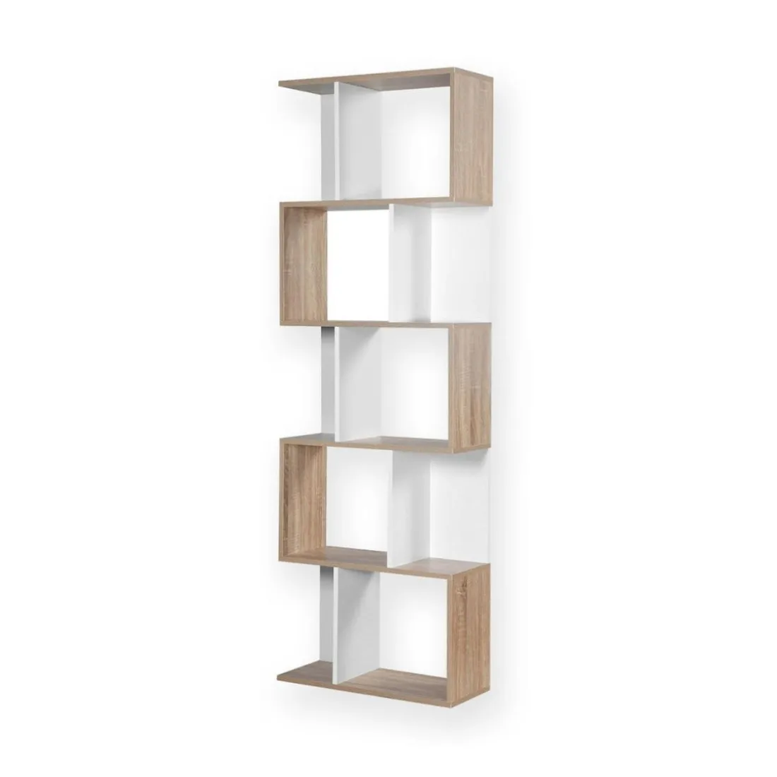 Bibliothèque Multi-cases Décor Bois Blanc