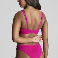 Bikini plongeant magenta