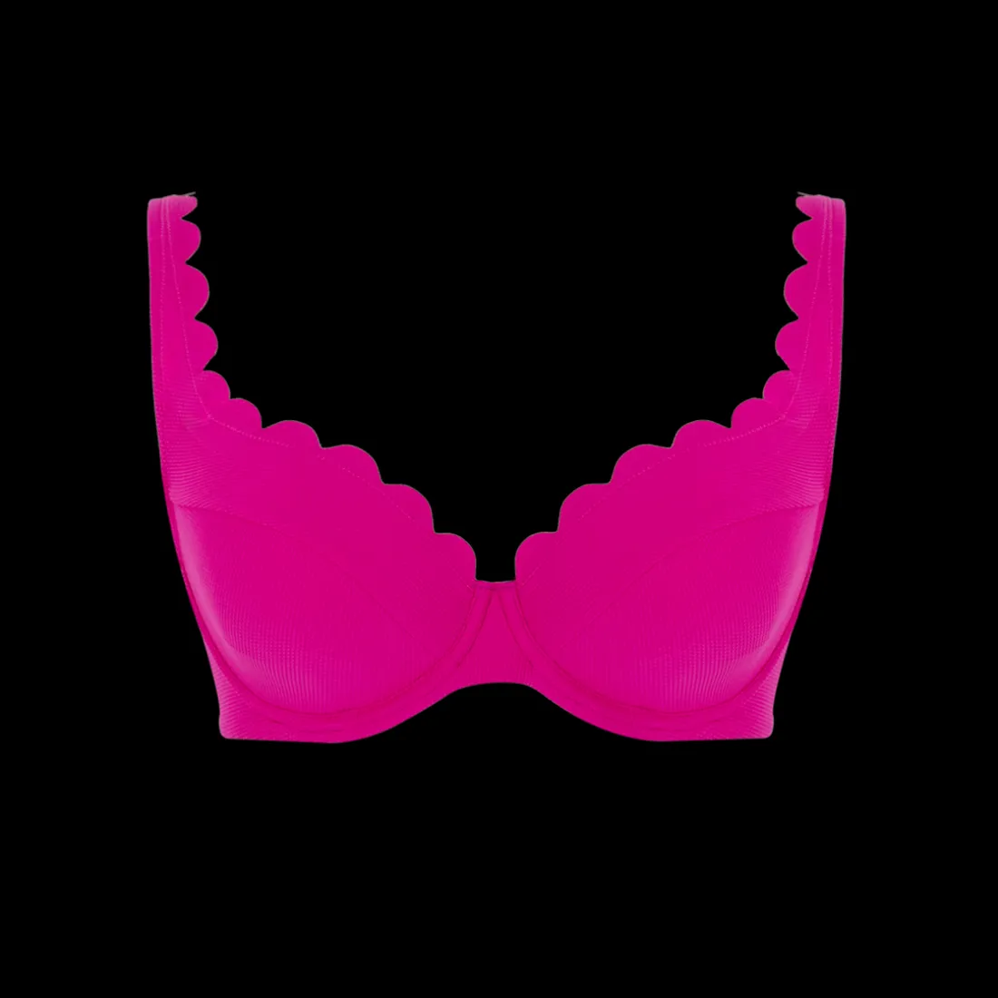 Bikini plongeant magenta