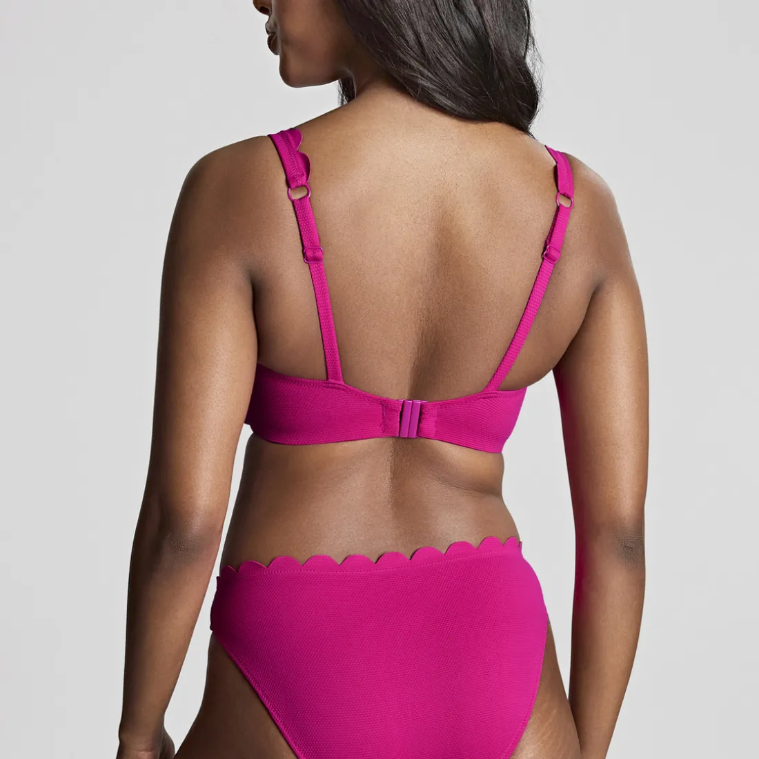 Bikini plongeant magenta