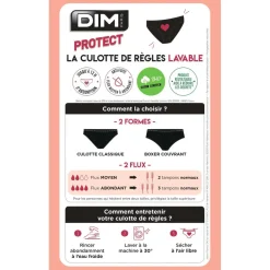 Bio flux abondant Noire - Protect Dim en coton bio