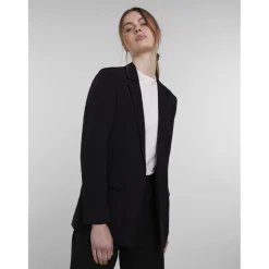 Blazer classique oversize fit col italien noir