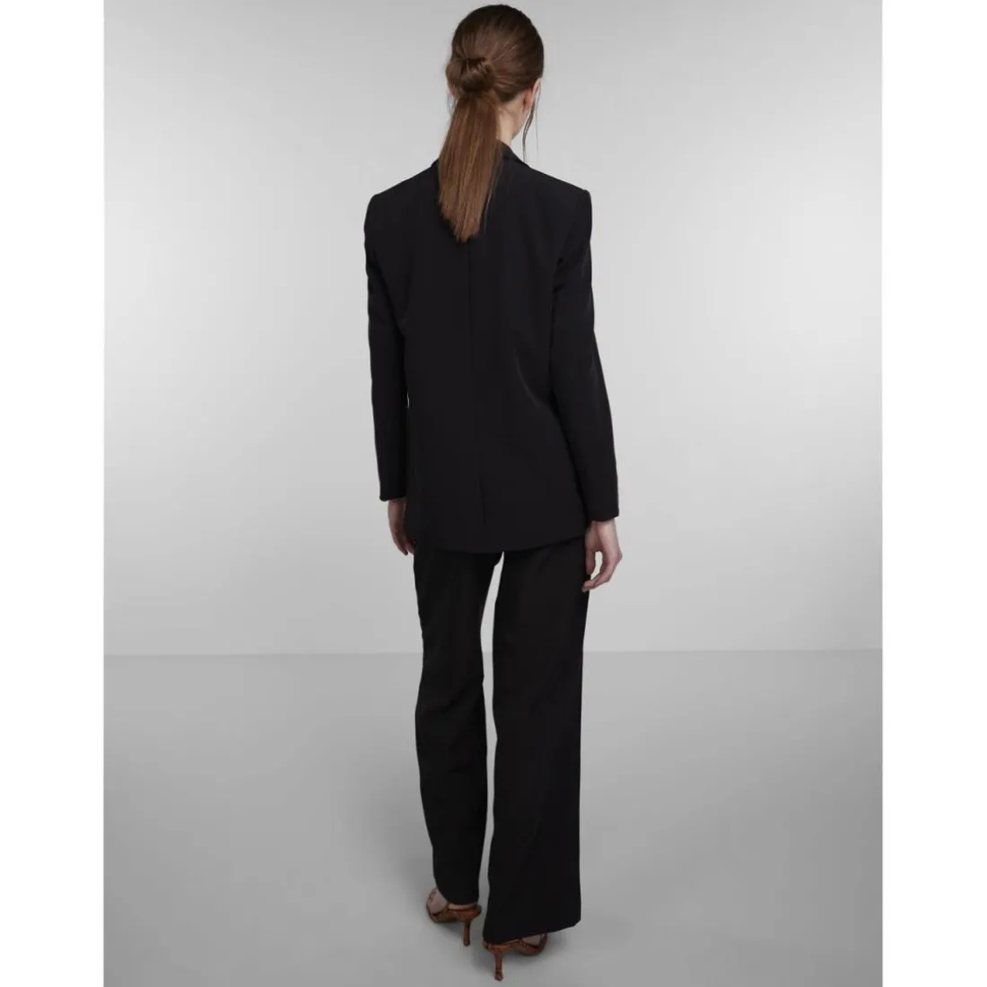 Blazer classique oversize fit col italien noir