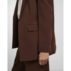Blazer classique oversize fit col italien rouge