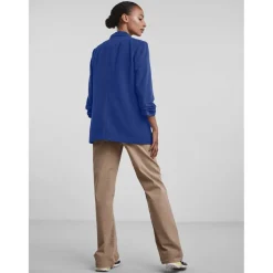Blazer classique regular fit col à revers bleu Rose