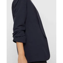 Blazer classique regular fit col à revers bleu Kara