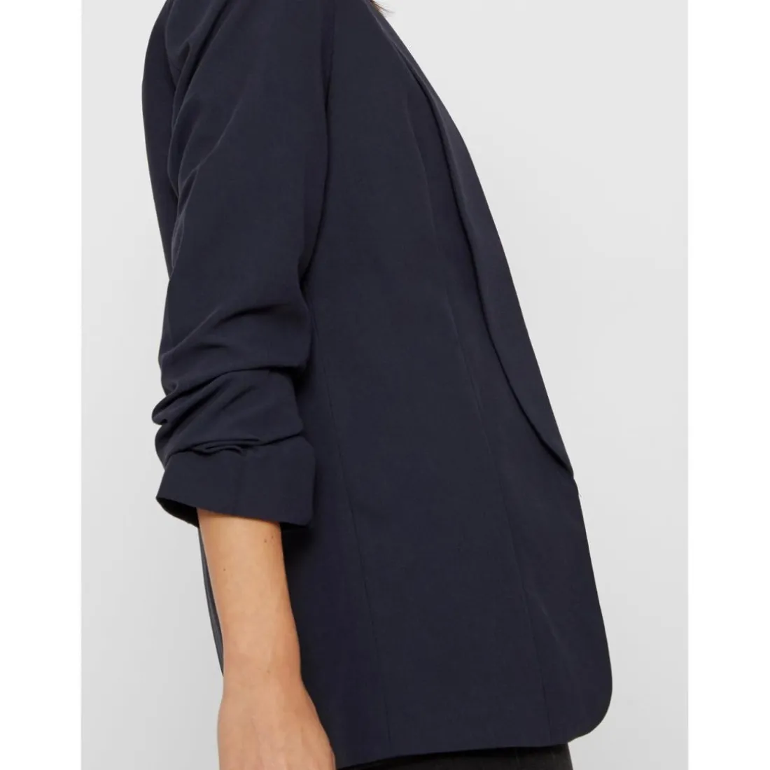 Blazer classique regular fit col à revers bleu Kara