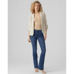 Blazer classique Regular Fit Col à revers beige