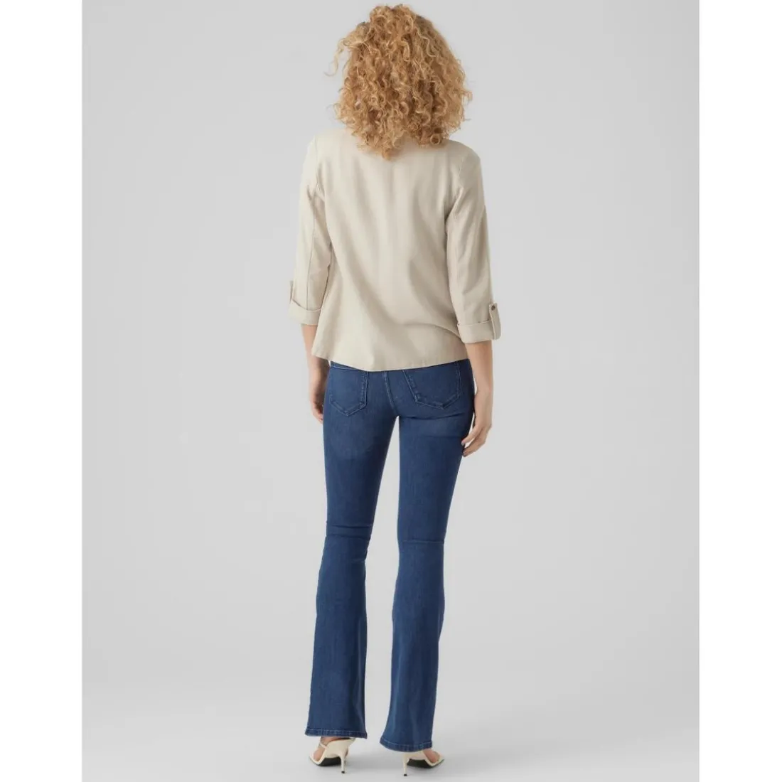Blazer classique Regular Fit Col à revers beige