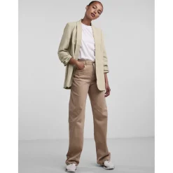 Blazer classique regular fit col à revers gris Amy