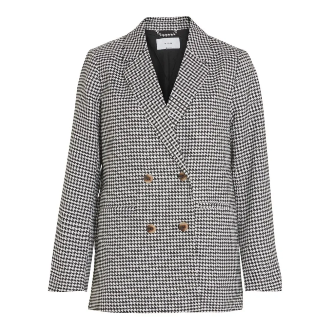 Blazer col à revers noir Olia