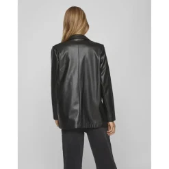 Blazer col à revers noir Ruth
