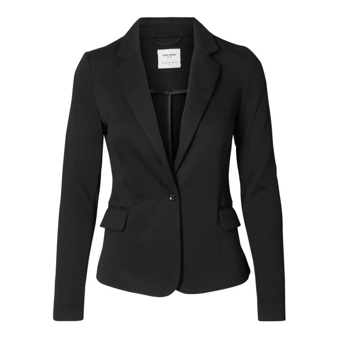 Blazer croisé Regular Fit Col à revers Longueur regular noir