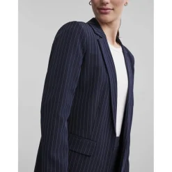 Blazer oversize fit revers à encoche bleu