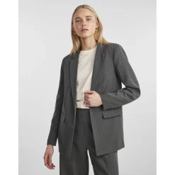 Blazer oversize fit revers à encoche gris