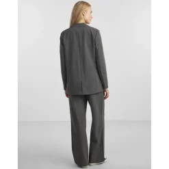 Blazer oversize fit revers à encoche gris