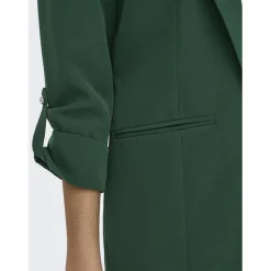 Blazer regular fit col à revers vert foncé Noémie