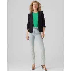 Blazer Regular Fit Col à revers noir Aria