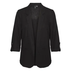 Blazer Regular Fit Col à revers noir Aria