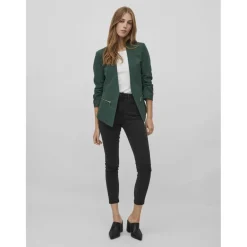 Blazer regular fit col italien vert Hazel