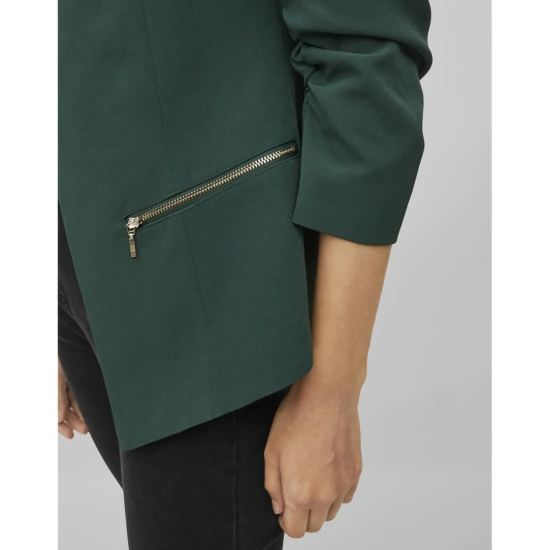Blazer regular fit col italien vert Hazel
