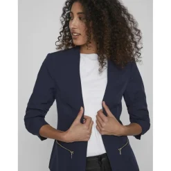 Blazer regular fit col italien bleu Alice
