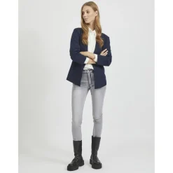 Blazer regular fit col italien bleu Willa
