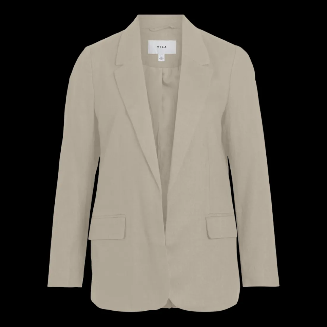 Blazer regular fit gris clair en lin