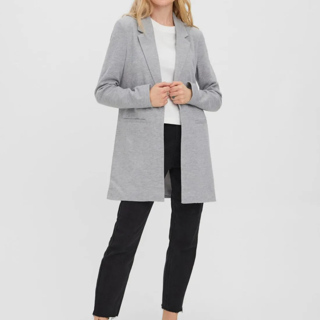 Blazer Regular Fit Revers à encoche gris