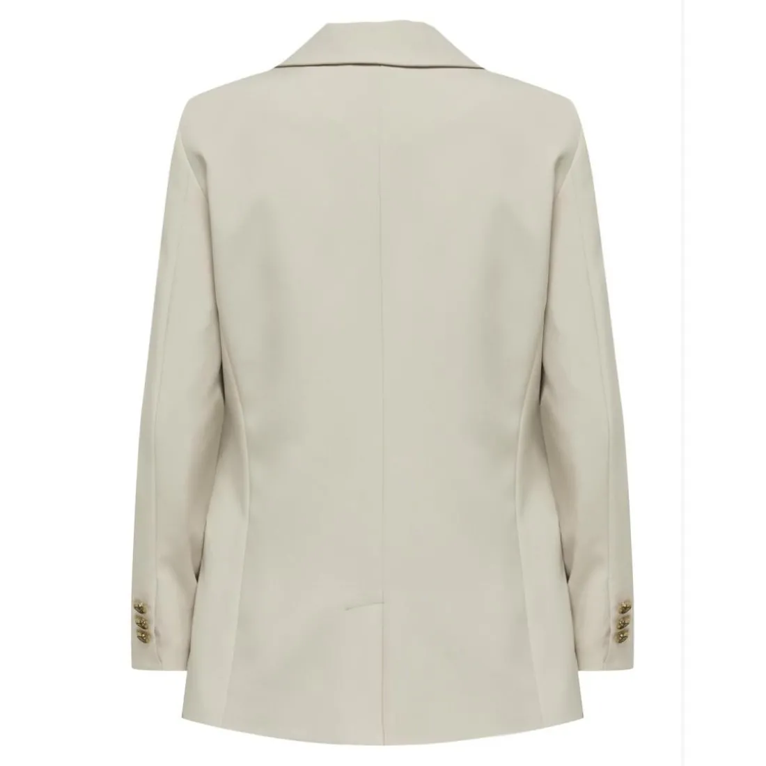 Blazer slim fit fermeture par bouton revers à encoche gris clair Noémie