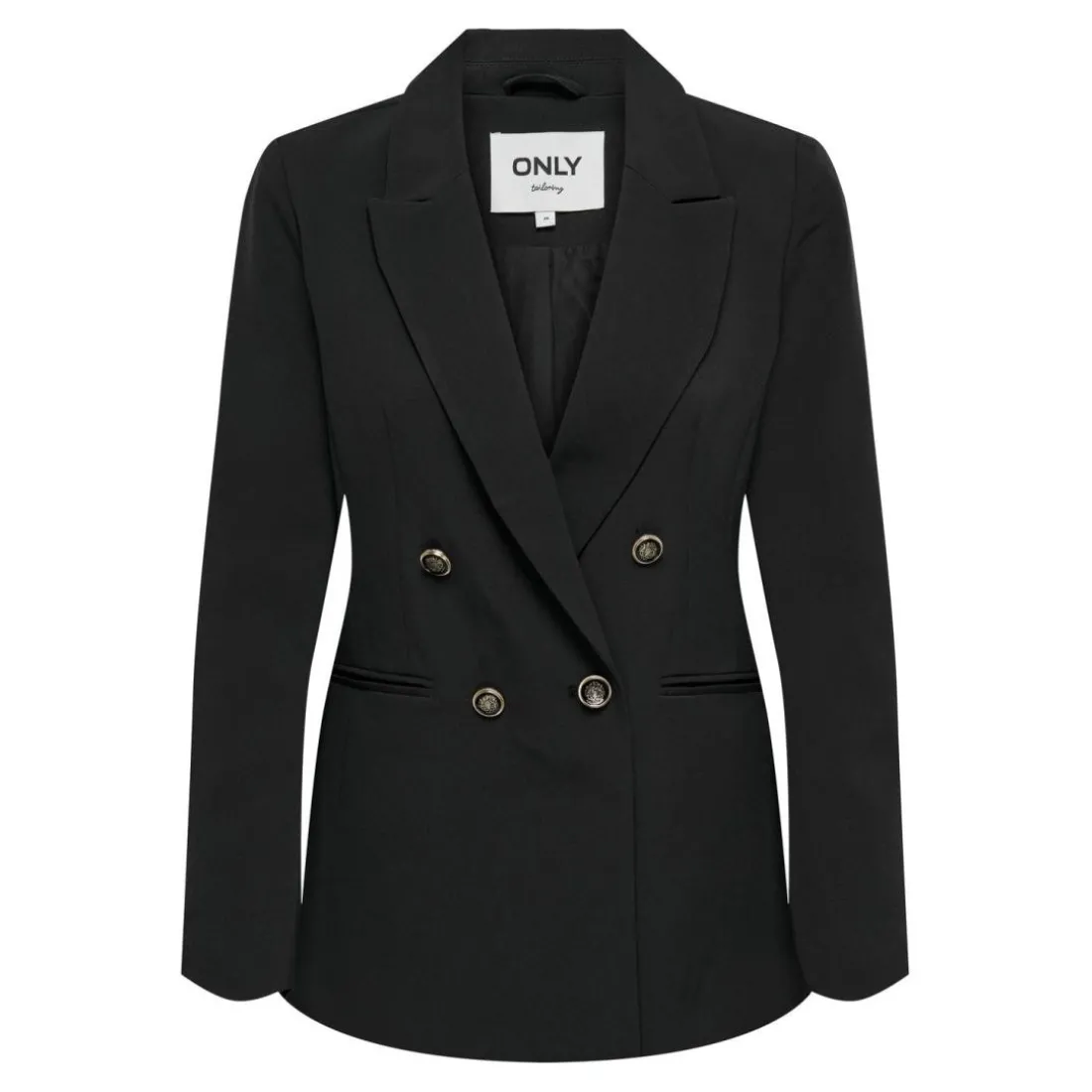 Blazer slim fit fermeture par bouton revers à encoche noir Page