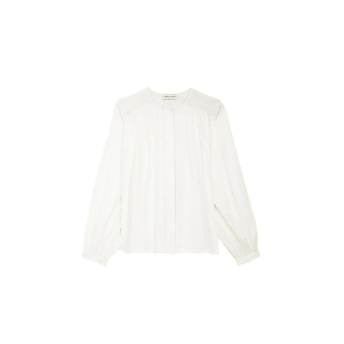 Blouse ample BERLIA blanc en coton