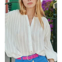 Blouse BRINA - Ecru en coton