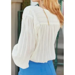 Blouse BRINA - Ecru en coton