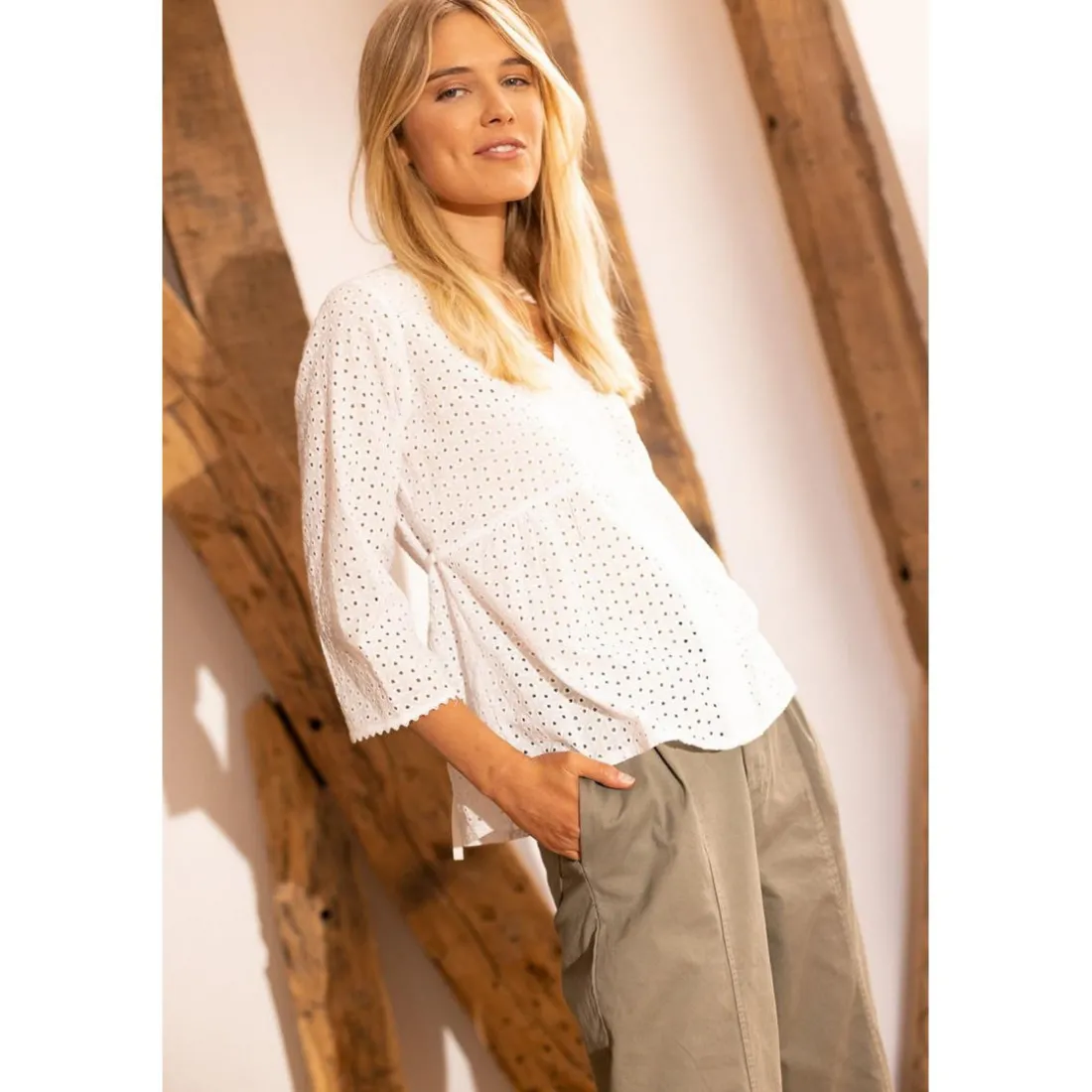 Blouse en broderie anglaise Colette