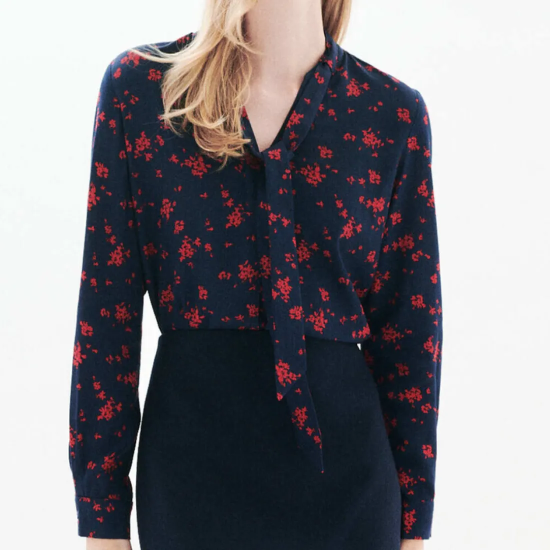 Blouse femme noire en viscose