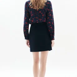 Blouse femme noire en viscose