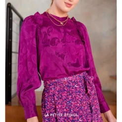 Blouse Izana violet en viscose