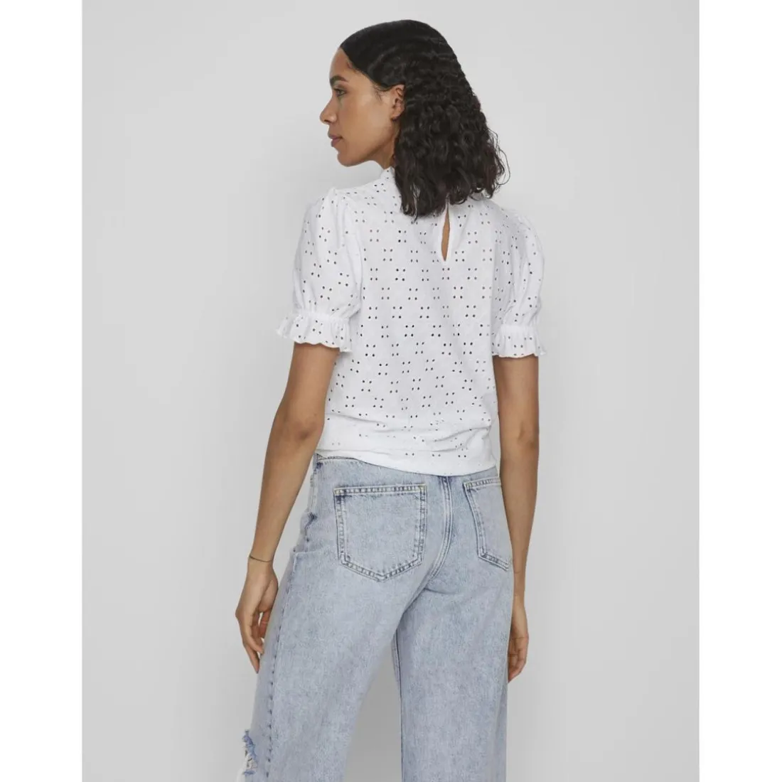Blouse manches courtes blanc Quin