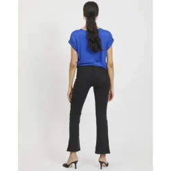 Blouse manches courtes bleu Queen