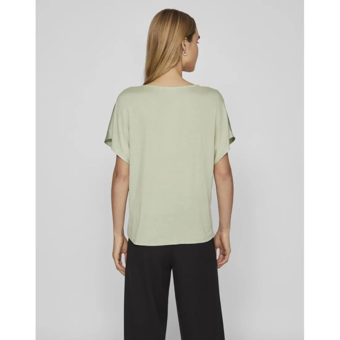 Blouse manches courtes vert Wren