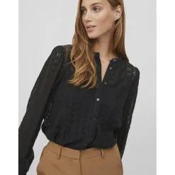 Blouse manches longues noir Clio
