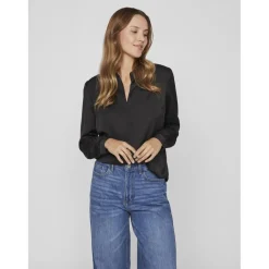 Blouse manches longues noir Nea