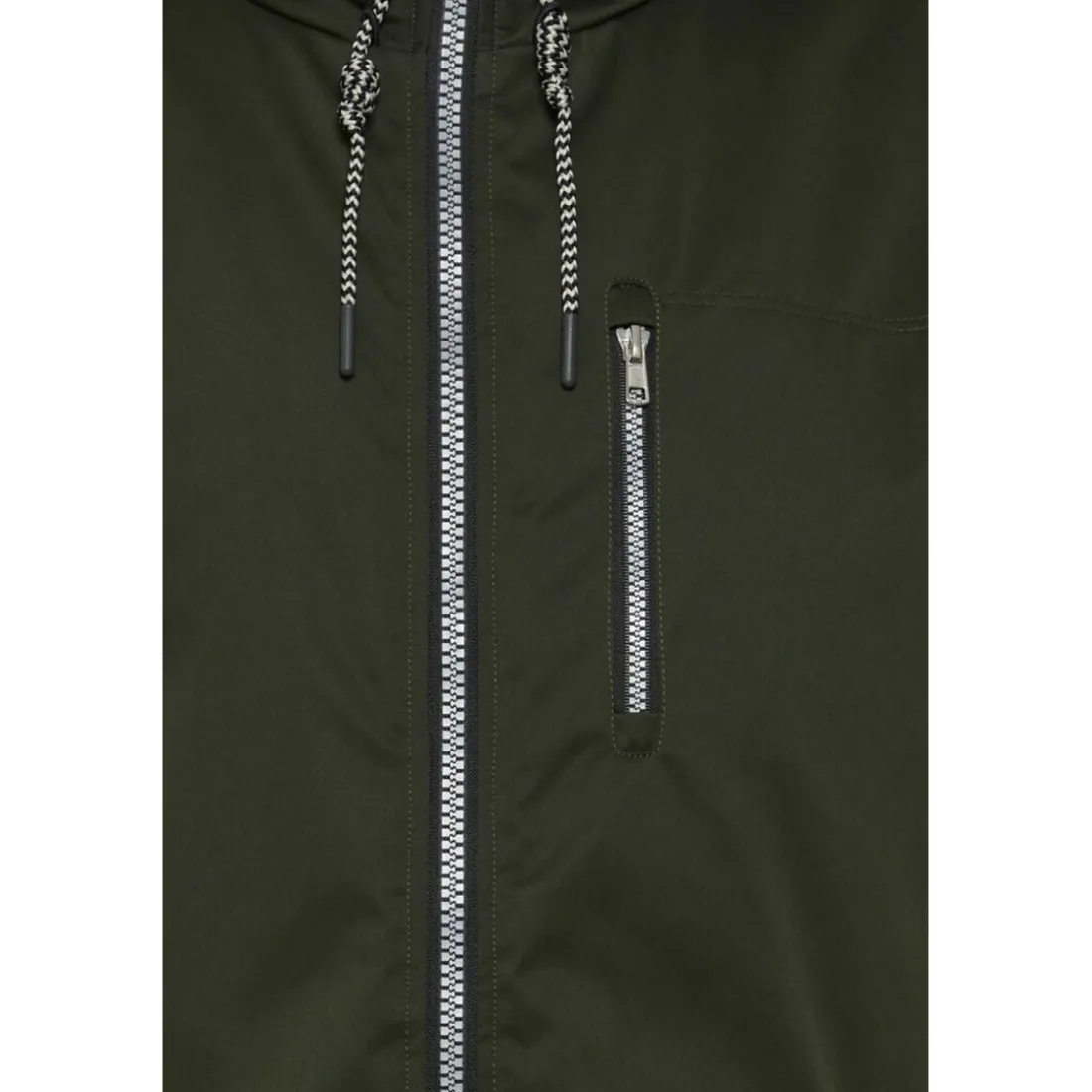 Blouson Vert manches longues à capuche