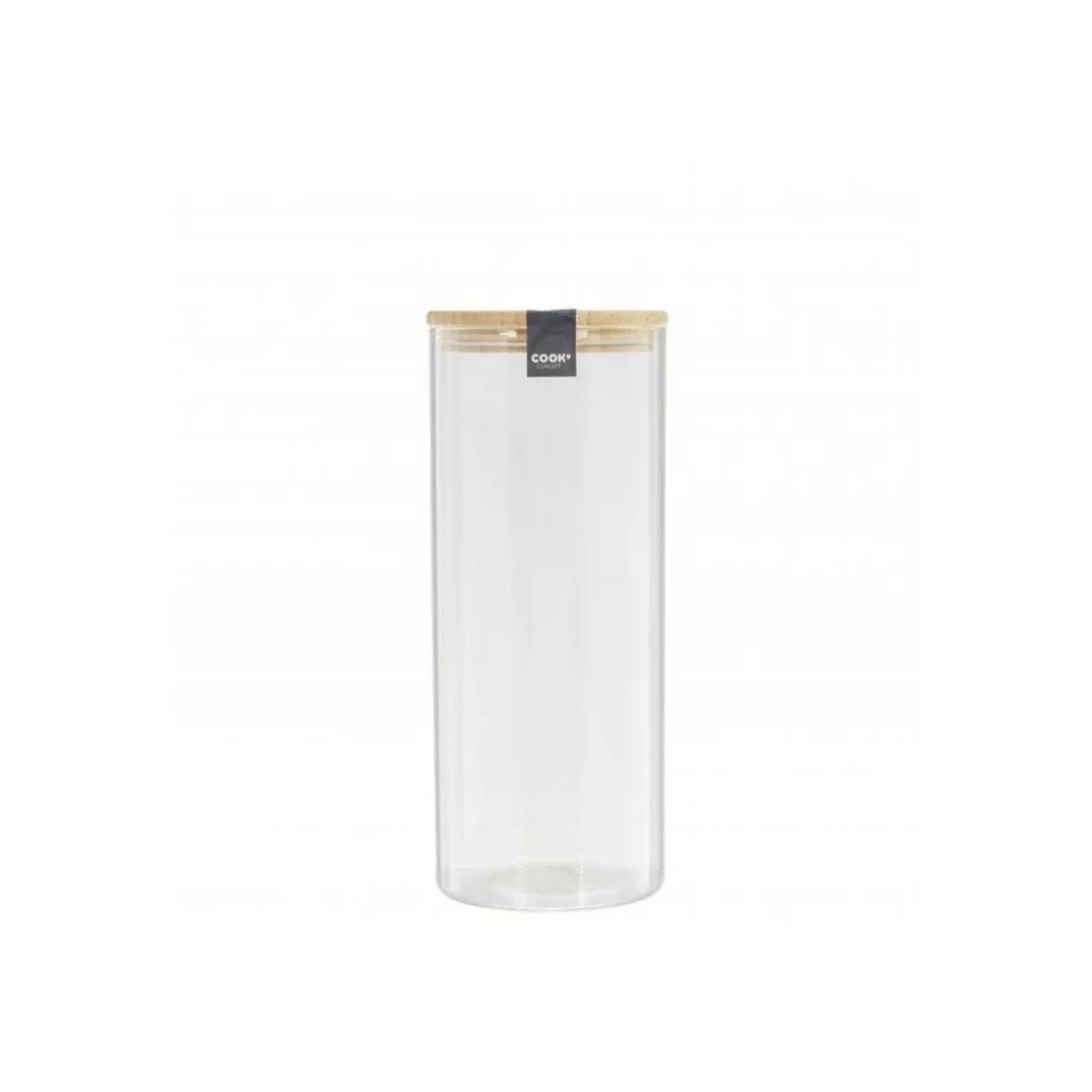 Bocal en verre et bambou 1.6L CIGLA