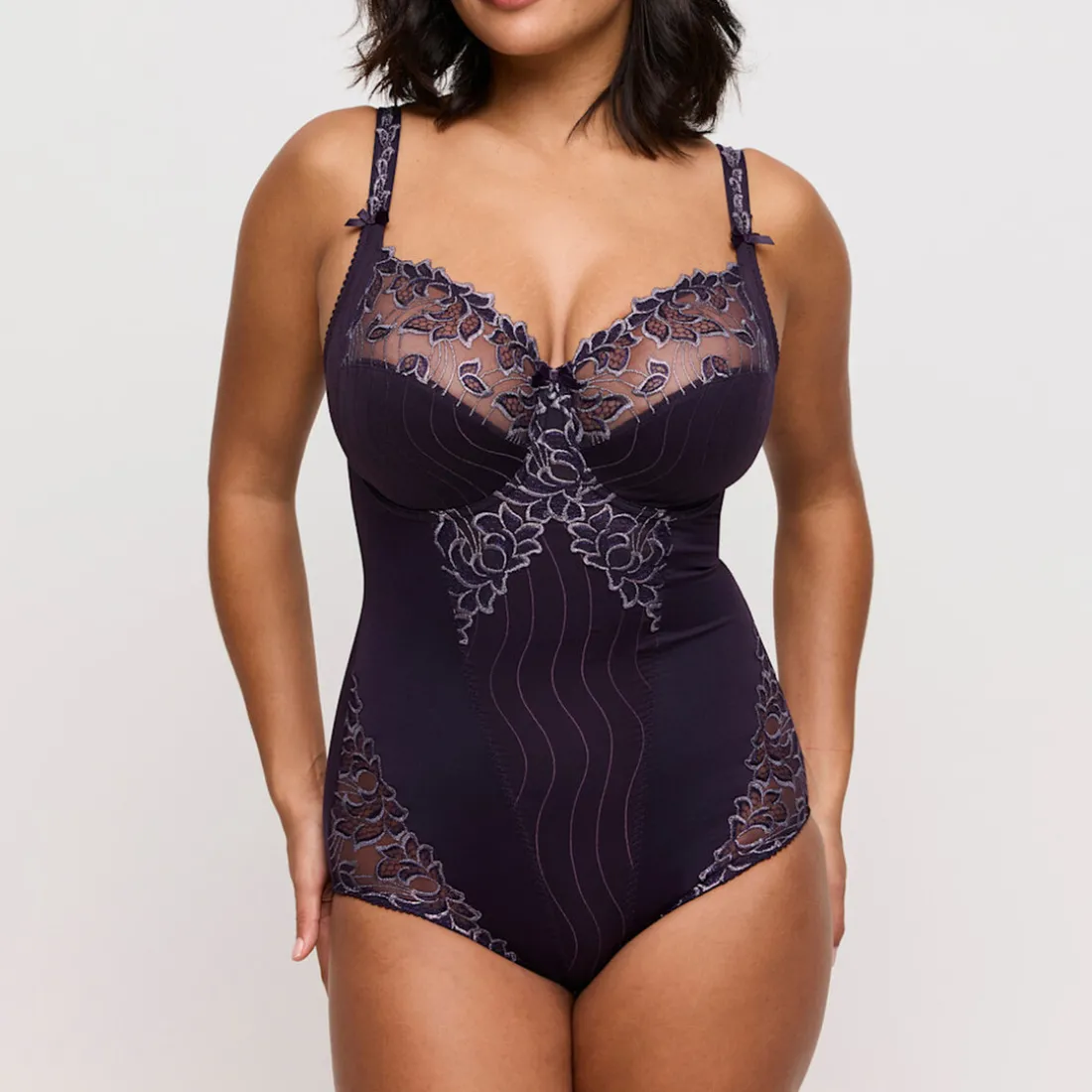 body à bonnets emboîtants Amethyst Gem violet
