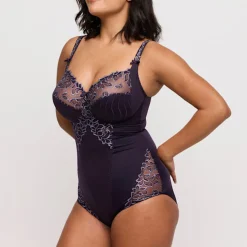 body à bonnets emboîtants Amethyst Gem violet